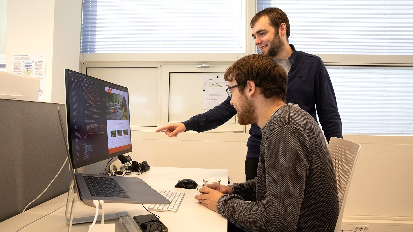 Samenwerkende developers.