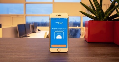 Mijn Freo app op mobiel.