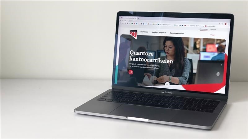 Laptop Quantore website.