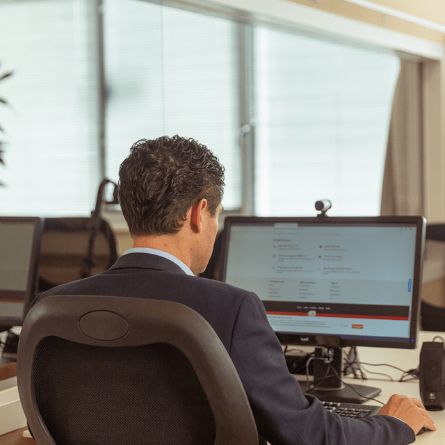 image of our colleague rob in Eindhoven.