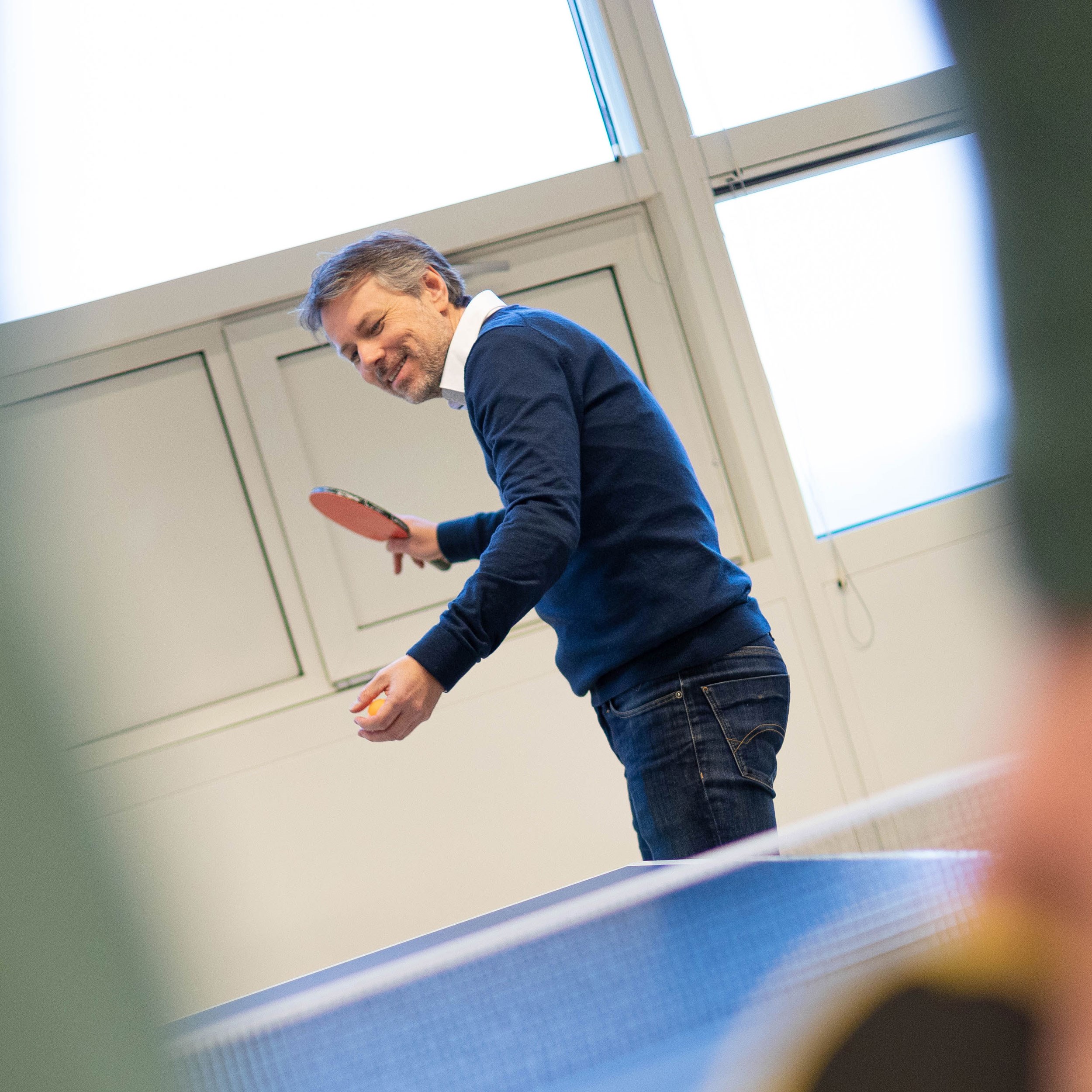 Iquality ping pong table.