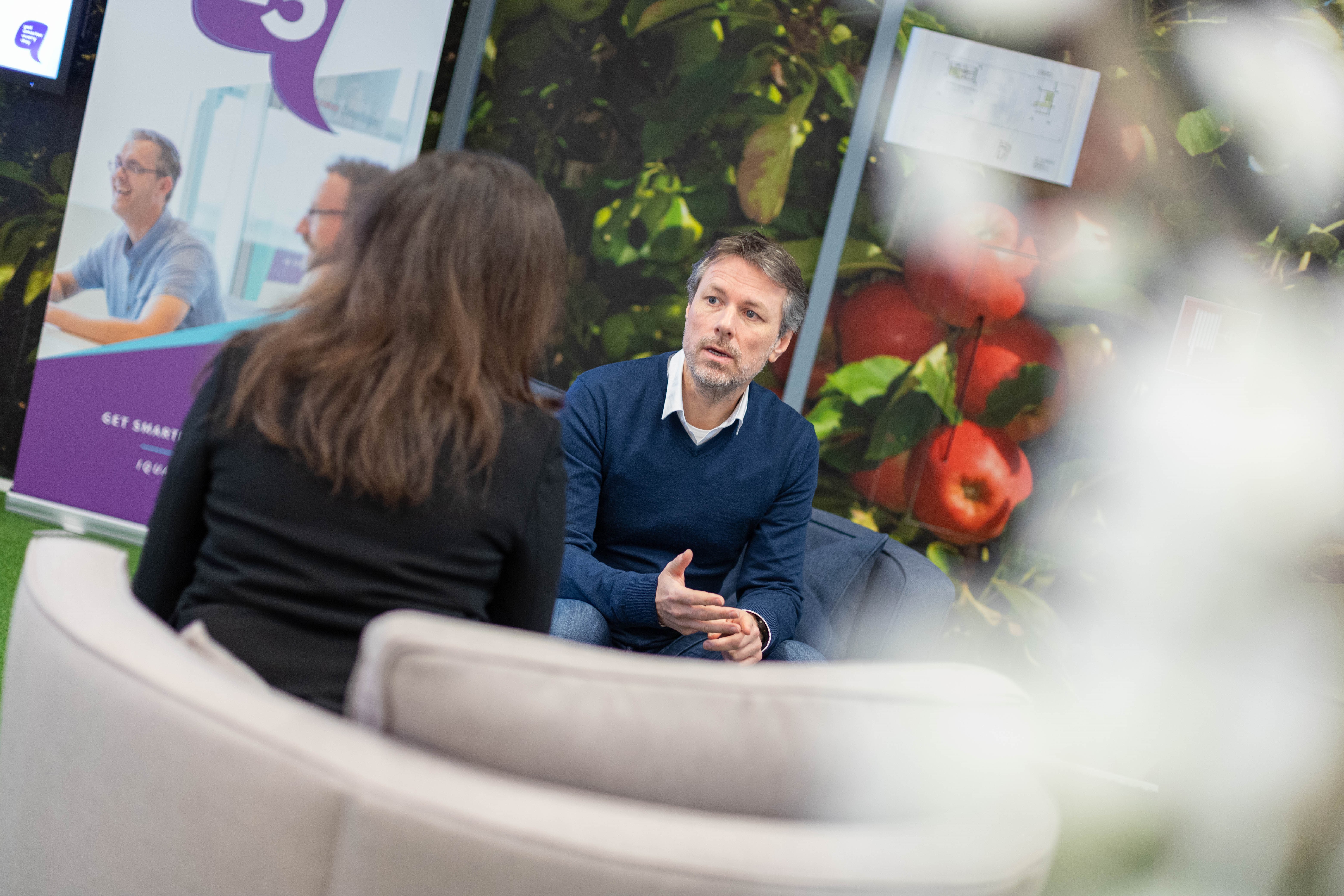 Image of colleagues Khatera and Remco