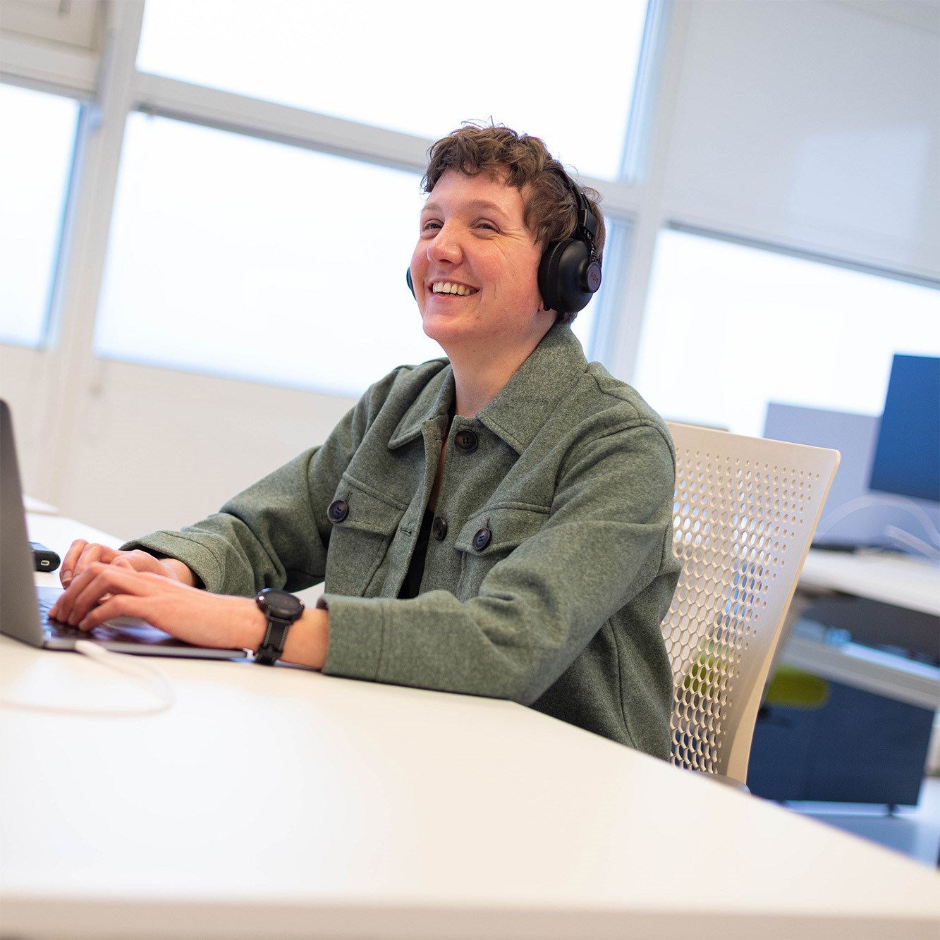 Een foto van onze collega Didi.